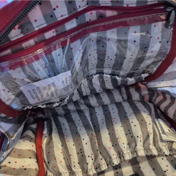 Lug Ranger Red Boquet Floral Quilted Puffer Crossbody Bag Excellent Condition - Picture 9 of 13